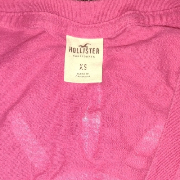 Vintage Hollister Vibrant Pink Long Sleeve Tee - Picture 2 of 3